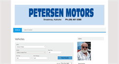 Desktop Screenshot of petersenmotors.co.nz